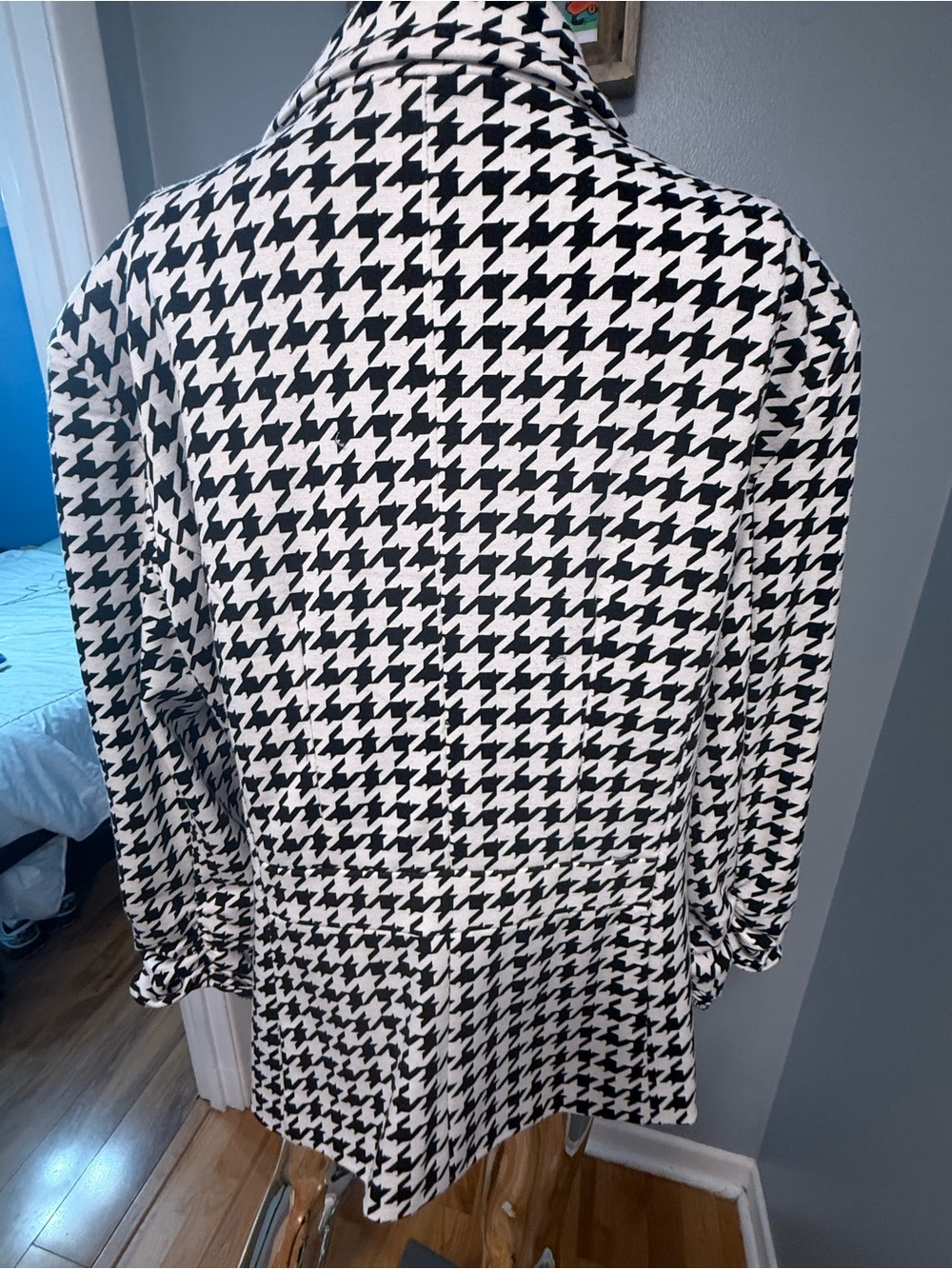 Vintage Cato Houndstooth Black & White Women's Blazer Jacket XL - Picture 4 of 9